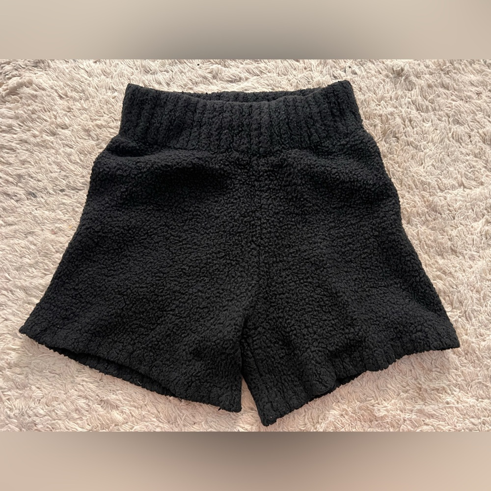 Skims Cozy Black Women's Shorts